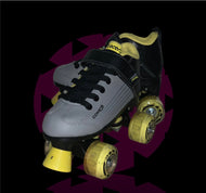 Black and Yellow Pacer Comet with Light Up Wheels Boy Sizes